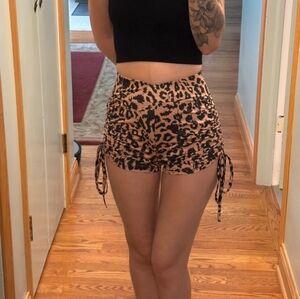 Leopard Print Mini Skirt